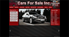 Desktop Screenshot of carsforsaleinc.com